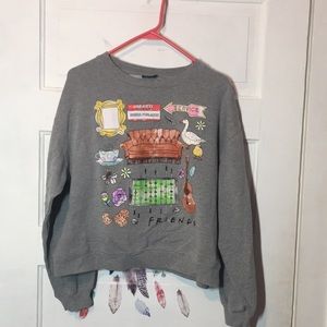 F.R.I.E.N.D.S sweat shirt grey size large